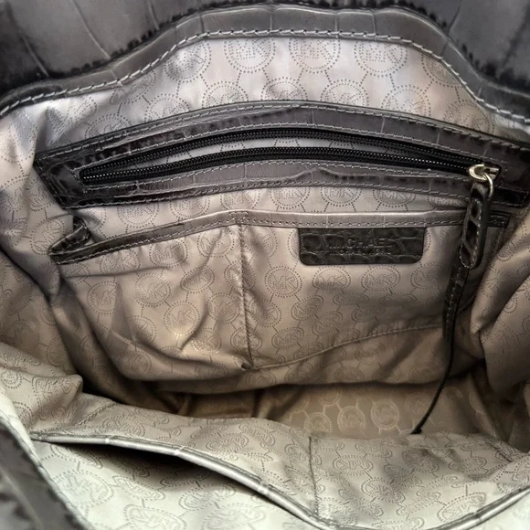 Michael Kors Vintage Croc Embossed Hilton Tote - Picture 11 of 16